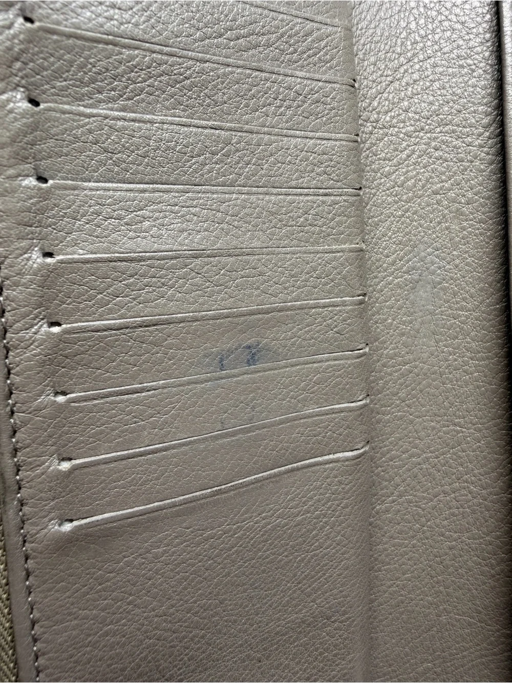 Louis Vuitton Taupe Perforated Monogram Leather Clutch with Gold Lock